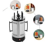 Gril de table électrique pour l'intérieur, fonctionnement sans fumée, 5 brochettes