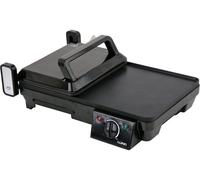 Gril électrique 2000W, 2 en 1, grill de table et grille-pain 40,5x25 cm