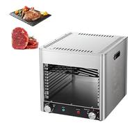 Gril électrique à steak à plusieurs vitesses réglables, four à griller électrique pour steak, convient pour rôtir le bœuf, le porc, le poulet, les fruits de mer et les légumes frais.(D)