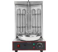 Gril électrique pour shawarma, puissance 3000W, design rotatif automatique, argenté