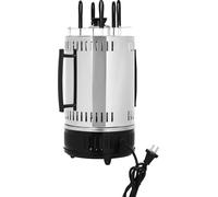 Gril électrique, tournebroche vertical, puissance 1000W, noir