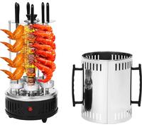 Gril électrique vertical, puissance 1000 W, température maximale 500℃, noir