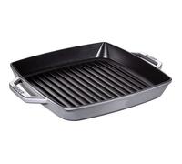 Gril en Fonte - STAUB - 33 cm - Gris Graphite - Poignées Ergonomiques - Compatible Induction