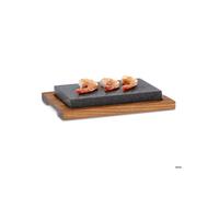 Gril en pierre - KELA - COUNTRY - 2 pièces - 24 x 16 x 4 cm - Gris