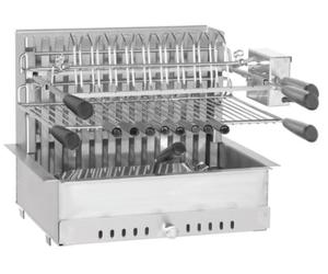 Gril encastrable et à poser Forge Adour avec tournebroche électrique 918.56