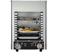 Gril et rôtissoire électrique automatique 1700 W, four grille-pain intelligent de comptoir à commande tactile, pour bœuf, poulet et légumes.