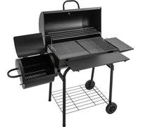 Gril, grande surface de cuisson, design thermomètre, noir