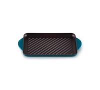 Poele / sauteuse Le Creuset Gril rectangulaire en fonte émaillée 32 x 22 cm Deep Teal