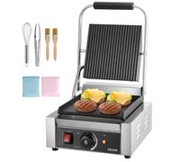 VEVOR Gril Panini Appareil à Sandwich avec Plaque de Cuisson de 22x23 cm