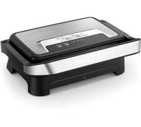 Gril Panini Noir 1000W 2-en-1 Compact