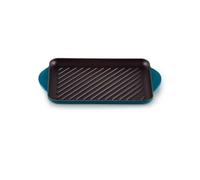 Poele / sauteuse Le Creuset Gril rectangulaire en fonte émaillée 32 x 22 cm Deep Teal