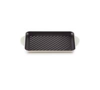 LE CREUSET Gril Rectangulaire en fonte émaillée 32 x 22 cm Meringue