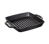 Staub Poêle à griller Pure Staub en fonte carrée noire 23 cm