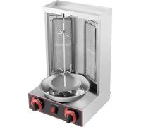 Gril vertical, puissance 3000W, grande capacité, argenté