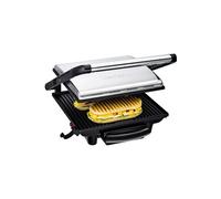 Gril Viande électrique et Panini Multifonction 2000W Noir Argent