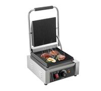 Grill à Contact électrique, plaque Panini commerciale antiadhésive for Camping en plein air, cuisson de sandwichs, viande Steak Pour les débutants en bricolage(Flat and Wave Plate)