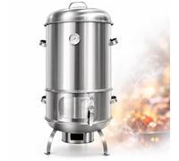 Grill à fumée et barbecue de type baril | Baril de cuisson détachable segmenté, fabrication d'aliments en grands lots