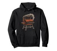 Grill À Granulés Schéma du Anatomie Fumoir Coupe BBQ Sweat à Capuche