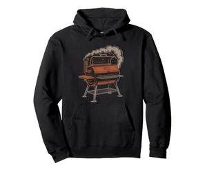 Grill À Granulés Schéma du Anatomie Fumoir Coupe BBQ Sweat à Capuche