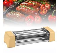 Grill à hot-dogs à rouleaux, cuiseur à saucisses 3/5 avec barres rotatives antiadhésives et bac récupérateur de graisse amovible, appareil compact de comptoir pour le petit-déjeuner, idéal pour les