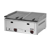 Grill à pierre de lave double - CASSELIN - Modèle - Gris - 1500W - Acier inoxydable