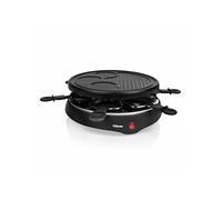 Grill à raclette pour 6 personnes 800 W 29 cm Noir