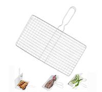 Grill Basket pour Légumes Grand Panier de Cuisson en Acier Inoxydable