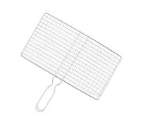 Grill Basket pour Légumes - Grande grille de cuisson portable - Accessoire BBQ pour Poisson, Steak, Viande, Fruits de Mer - Pour Camping Jardin Pique-Nique Voyage Homme Papa Fête Anniversaire