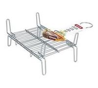 Grill bbq algon double acier 45x50 cm G