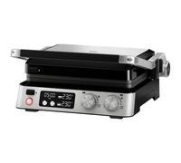 Braun MultiGrill 7 CG 7040, Appareil Panini Électrique avec Contrôle Électronique, 2 Thermostats Indépendants, 3 Positions de Cuisson, Plaques Lavables au Lave-Vaisselle, 2000 W, Noir/Inox