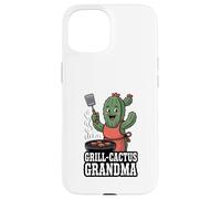 Grill Cactus Grandma Funny BBQ Nana Cooking Coque pour iPhone 15
