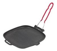 Grill carré en fonte 25 cm - Invicta - Noir - Fonte noir G