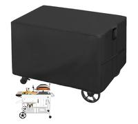 Grill Cart Cover, BBQ Grill Stand Covers, Oxford Fabric Waterproof Protector with Handles, Heavy Duty Weather Resistant Shield for Lawn, Patio and Backyard, 51.18x25.2x31.1 inches