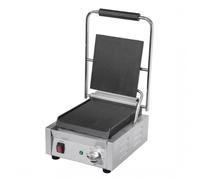 Grill contact panini électrique PRO 1 zone, plaque en fonte lisse, 1500 W, 220 V - MONO