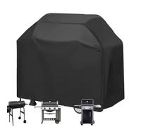 Grill Cover, Waterproof Barbecue Protector, Heavy Duty Anti UV Shield for Cooking Equipment, Patio, Camping, Picnic, Backyard, Garden, Deck, Weather Resistant Storage Wrap Black