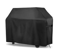 Grill Cover, Waterproof BBQ Grill Cover, Durable Large Gas Grill Cover Outdoor Gas Grill Burner Covers - UV Resistant - Rip Proof, All Weather Protection, Black (147x61x122cm)