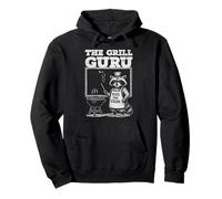 Grill Dad Guru BBQ Grilling Raccoon Parodie Sweat à Capuche