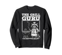 Grill Dad Guru BBQ Grilling Raccoon Parodie Sweatshirt