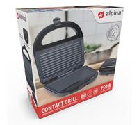 Grill de contact Alpina 750 W Noir