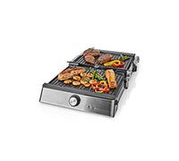Grille pain Nedis Grill de Contact KAGR151FSR Argent / Noir