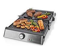 Grill de Contact | Nedis | KAGR151FSR |Argent / Noir Argent G