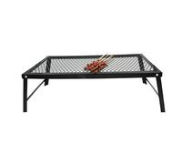 Grill de Cuisson au Feu de Camp - Métal Pliable - Grille de Cuisson pour Camping - pour Extérieur Jardin Plage Balcony Camping Barbecue Pique-nique