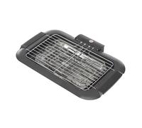 Grill de Table Électrique 2000W 220V avec Thermostat 6 Niveaux, Bac à Eau, Barbecue Intérieur Sans Fumée, Plaque Grill Inox 50 cm