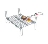 Grill double en acier pour barbecue Mesure - 45 x 45 cm