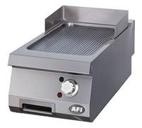 Grill Electrique à Poser Plaque Simple Rainurée Acier Carbone ou Chrome Série 900