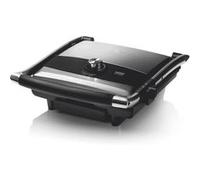 Grill Électrique HAEGER New Bistrô - Puissance 2000W, 2 Plaques Antiadhésives noir/inox G