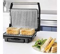 Grill Électrique Panini Sandwich 1000w Noir Gris