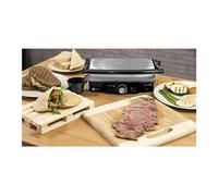 Grill électrique panini sandwich 1500w noir gris