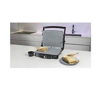 Grill électrique panini sandwich 2000w noir gris