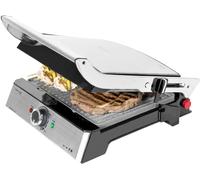 Grill Électrique Rock'Ngrill Pro. Revêtement En Rockstone, Palteaux Amovibles Et Réversibles, Ouvre 180º, Surface 34 X 23Cm, Acier Inoxydable[PLA6120545]